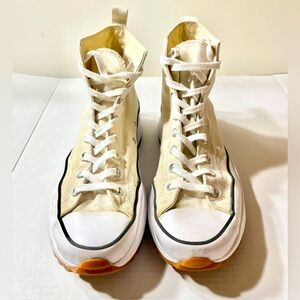 Converse‎ Run Star Hike High Sneakers Women’s 11.5 White Black Shoes Streetwear